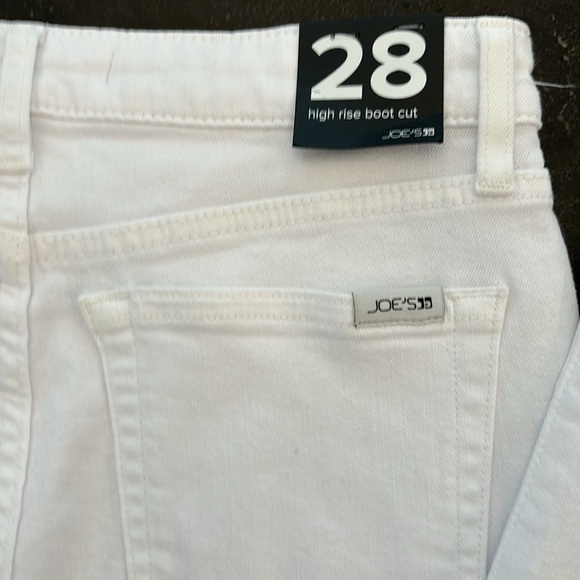 Joe’s Jeans High Rise Boot Cut Split Raw Hem White size 28 - Picture 6 of 11